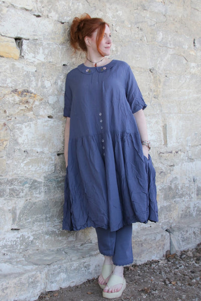 Ewa i Walla Kleid NAJMA 55894 in blau (blue) - sommerlicher Sushi Voile